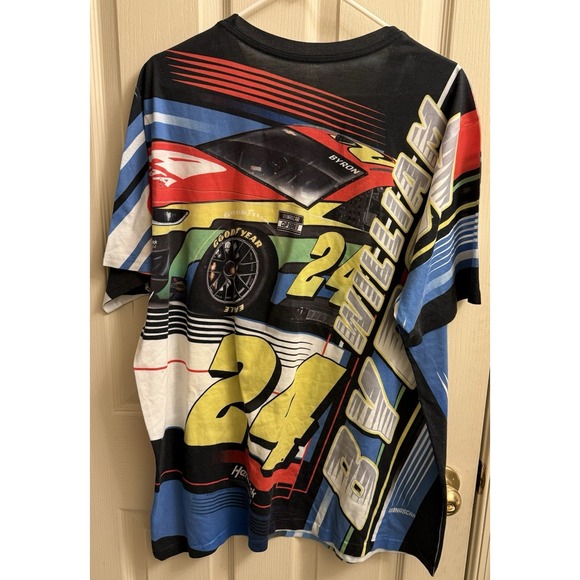 William Byron 2022 CFS #24 Axalta Sublimated Dynamic Total Print Tee Mens 2XL - Picture 3 of 4